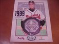 Picture: Chipper Jones Atlanta Braves 11 X 14 Tribute poster/print to the 1999 season in which Chipper won the MVP Award.