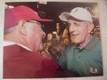 Picture: Bobby Bowden Florida State Seminoles and Larry Coker Miami Hurricanes original 8 X 10 photo.