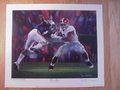 Picture: This is an original Daniel Moore signed Alabama Crimson Tide lithograph entitled "Never Again." 9 3/4 X 11 1/2 print in excellent shape with no pin holes or tears. Never used and just like new! This print features Alabama's 42-14 win over Auburn in 2011 and includes Trent Richardson.