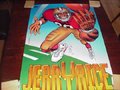 Picture: Jerry Rice San Francisco 49ers vintage and original Nike poster from 1991 is 24 X 36 and in excellent shape with no pin holes or tears. A rarity at almost 25 years old. We only have one of this poster!