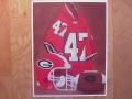 Picture: David Pollack Georgia Bulldogs "47 uniform" original art print.