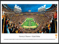 Picture: Tennessee Volunteers Neyland Stadium professionally framed panoramic poster. This panorama, taken by James Blakeway, spotlights the Tennessee Volunteers famous pregame football show that includes the "Opening of the Power T," as the team runs onto the field at Neyland Stadium. The Volunteers played their first season in 1891, and have amassed a successful tradition for well over a century. They are ranked as one of the winningest major college and SEC programs, and have numerous bowl appearances and national titles to their credit. Tennessee draws its nickname from the name most associated with the state. Tennessee acquired the name "The Volunteer State" from the record number of volunteers the state provided during both the War of 1812 and the Mexican War.