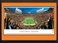 Picture: Tennessee Volunteers Neyland Stadium panoramic poster professionally double matted in team colors and framed. This panorama, taken by James Blakeway, spotlights the Tennessee Volunteers famous pregame football show that includes the "Opening of the Power T," as the team runs onto the field at Neyland Stadium. The Volunteers played their first season in 1891, and have amassed a successful tradition for well over a century. They are ranked as one of the winningest major college and SEC programs, and have numerous bowl appearances and national titles to their credit. Tennessee draws its nickname from the name most associated with the state. Tennessee acquired the name "The Volunteer State" from the record number of volunteers the state provided during both the War of 1812 and the Mexican War.