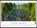 Picture: Missouri Tigers Tiger Walk panoramic print professionally framed. This panorama of Tiger Walk honors one of the cherished traditions of University of Missouri graduates. It was taken August 24, 2014, during the university’s 175th anniversary. Freshmen run through the Columns toward Jesse Hall during Tiger Walk to symbolize their entrance into the university and the start of a new academic year. MU faculty, staff and alumni volunteers greet them with Tiger Stripe ice cream, and Marching Mizzou performs a concert. The words of the university’s alma mater capture the spirit: “Proud art thou in classic beauty, of thy noble past; with thy watchwords, honor, duty, thy high fame shall last.”