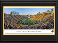 Picture: Missouri Tigers Memorial Stadium/Faurot Field panoramic print professionally double matted in team colors and framed. This panorama, taken by Robert Pettit, features the Missouri Tigers football team facing Vanderbilt in an inner-conference match-up at Faurot Field. The Tigers victory added to Mizzou’s Homecoming celebration, a tradition that started over 100 years ago. Known as the birthplace of Homecoming, it all began in 1911 when former athletic director Chester Brewer, called for alumni to “come home” for the annual football game versus KU. Today, Mizzou Homecoming has grown into one of the largest student-run celebrations of its kind and was recently named the best Homecoming in the nation. The University of Missouri was founded in Columbia, Missouri, in 1839.