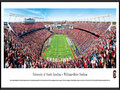 Picture: South Carolina Gamecocks Williams-Brice Stadium panoramic print professionally framed. This panorama, taken by James Blakeway, spotlights the South Carolina Gamecocks football team living up to their unique moniker with a victory over their opponent and finishing their first sweep of the SEC East. The Gamecocks were named in honor of Thomas Sumter, a South Carolina war hero who fought during the American Revolution. Sumter was given his name, "The Carolina Gamecock," for his fierce fighting tactics. South Carolina fielded its first football team in 1892, against Furman on Christmas Eve in Charleston. In 1992, the Gamecocks moved to the SEC and, in 2010, they won their first SEC Eastern Division Championship, the same year they defeated the #1 ranked team in the country.