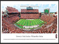 Picture: South Carolina Gamecock Williams-Brice Stadium panoramic print professionally framed. This panorama, taken by James Blakeway, captures the on-field action of the South Carolina Gamecocks football team playing at Williams-Brice Stadium. Home to the University of South Carolina Gamecocks, the Stadium is recognized as one of the finest facilities in all of college football, with a brand-new, state-of-the-art high-definition video/score board. Williams-Brice Stadium, formerly Carolina Stadium, was first constructed in 1934 and seated 17,600 fans. Today, after a number of expansions and revisions, it provides seating for 80,250 fans. Carolina annually ranks among the nation's leaders in attendance and, Gamecock fans are regarded as some of the most loyal in the country.