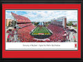 Picture: Maryland Terrapins Capital One Field at Byrd Stadium 13 X 40 panoramic print professionally double matted in team colors and framed to 18 X 44. This panorama, taken by James Blakeway, features the University of Maryland Terrapins in their Big Ten home opener against Ohio State. The Terps play their home games at Capital One Field at Byrd Stadium in College Park, Maryland. The stadium is named after Dr. H.C. Byrd, who in his 43-year career with Maryland served as the Terrapins’ head football coach, athletics director and University president. Since opening on September 30, 1950, Byrd Stadium has undergone a number of major facelifts, resulting in a state-of-the-art facility with seating capacity for 51,852 fans.