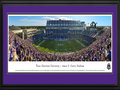 Picture: TCU Horned Frogs Amon G. Carter Stadium 13 X 40 panoramic print professionally double matted in team colors and framed to 18 X 44. This panorama, taken by Christopher Gjevre, features the opening kickoff of the TCU Horned Frogs' inaugural game in the new Amon G. Carter Stadium on September 8, 2012. The Horned Frogs defeated Grambling State 56-0, giving Gary Patterson his 110th victory at TCU and making him the school's all-time winningest head football coach. The historic game also marked TCU's first football game as a member of the Big 12 Conference.