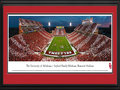 Picture: Oklahoma Sooners Gaylord Family-Oklahoma Memorial Stadium 13 X 40 panoramic print professionally double matted in team colors and framed to 18 X 44. This panorama, taken by Robert Pettit, spotlights the Oklahoma Sooner football team playing its second home game of the season against the Tennessee Volunteers at Gaylord Family-Oklahoma Memorial Stadium. Sooner fans were out in force and showed their passion and support at this nationally televised event by “Striping the Stadium,” with even-numbered sections wearing crimson and odd-numbered sections wearing white. Oklahoma’s football program began in 1895, with the team called Rough Riders or Boomers, before changing their nickname to Sooners in 1908. The Oklahoma Sooners hold the record for the longest winning streak in Division I-FBS history.