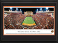 Picture: Oklahoma State Cowboys Boone Pickens Stadium 13 X 40 panoramic print professionally double matted in team colors and framed to 18 X 44. This panorama, taken by James Blakeway, captures the biggest college football rivalry in the state of Oklahoma. Known as the Bedlam football game, the annual battle is between the Oklahoma State University Cowboys and the University of Oklahoma. Like most other intrastate rivalries, the Bedlam Series goes beyond football. It began more than 100 years ago with the rivalry between the two schools' prestigious wrestling programs. Today, football and basketball games stand out as the marquee events. This Bedlam football game was hosted by the Cowboys at Boone Pickens Stadium but regardless of location, Bedlam is for Oklahoma bragging rights and is one of the most intense games of the year.