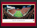 Picture: Virginia Tech Hokies Lane Stadium 13 X 40 panoramic print professionally double matted in team colors and framed to 18 X 44. This panorama, taken by Christopher Gjevre, features the Virginia Tech Hokies playing their season opener "Orange Effect" game at Lane Stadium/Worsham Field. Billed as one of the toughest places in college football for opponents to play, the Hokies have enjoyed more than a decade of success at Lane Stadium/Worsham Field. Their home field advantage was further evidenced, when Virginia Tech won its 100th game at Lane Stadium on September 22, 1994. Today, after additions and renovations, the Stadium seats over 65,000 fans, making it the biggest stadium in the Commonwealth of Virginia. Football at Virginia Tech kicked off their first season in 1892.