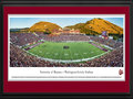 Picture: Montana Grizzlies Washington-Grizzly Stadium 13 X 40 panoramic print professionally double matted in team colors and framed to 18 X 44. This panorama of Washington-Grizzly Stadium was taken by Robert Pettit. It captures the University of Montana Grizzlies playing their first regular season game against the Appalachian State Mountaineers in front of a sellout crowd of 26,293 fans. Washington-Grizzly Stadium sits at the base of Mount Sentinel next to the Clark Fork River in the picturesque city of Missoula, Montana. The Griz won the 1995 and 2001 National Championships in Division I Football Championship Subdivision Football, formally known as Division I-AA. The University of Montana Grizzlies played their first football game in 1897 and are one of the founding members of the Big Sky Conference.