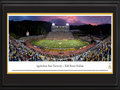 Picture: Appalachian State Mountaineers Kidd Brewer Stadium 13 X 40 panoramic print professionally double matted in team colors and framed to 18 X 44. This panorama, taken by James Blakeway, highlights the on-field action of the Appalachian State Mountaineers football team as they play their season home opener at Kidd Brewer Stadium. Nestled in the Blue Ridge Mountains in North Carolina, Kidd Brewer Stadium is considered one of college football's most picturesque settings. The Stadium opened in 1962 as Conrad Stadium and was renamed in 1988, in honor of Kidd Brewer. Nicknamed "The Rock," it officially seats 24,050 fans, though frequently holds more than 30,000 spectators. The Mountaineers were the NCAA Division I Football National Champions from 2005-2007.