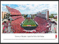 Picture: 2014 Maryland Terrapins Capital One Field at Byrd Stadium 13 X 40 panoramic print professionally framed to 13.75 X 40.25. This panorama, taken by James Blakeway, features the University of Maryland Terrapins in their Big Ten home opener against Ohio State. The Terps play their home games at Capital One Field at Byrd Stadium in College Park, Maryland. The stadium is named after Dr. H.C. Byrd, who in his 43-year career with Maryland served as the Terrapins’ head football coach, athletics director and University president. Since opening on September 30, 1950, Byrd Stadium has undergone a number of major facelifts, resulting in a state-of-the-art facility with seating capacity for 51,852 fans.