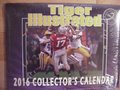 Picture: Just one left! This is a 2016 LSU Tigers "Tiger Illustrated" calendar in mint condition still in its original factory seal. The calendar measures 9 /12 inches by 12 1/2 inches. All 12 months have a 9 X 12 full page Greg Gamble piece of original artwork!