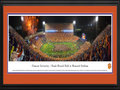 Picture: Just out from October 3, 2015 is a panoramic poster professionally double matted and framed to 18 X 44 of Clemson's 24-22 National TV win over #6 Notre Dame on ABC! This panorama of Frank Howard Field at Memorial Stadium, taken by James Blakeway, spotlights the excitement after a rain-soaked football match-up between two collegiate powerhouses, the Clemson University Tigers and Notre Dame. Despite the rain, Clemson fans packed Death Valley with orange ponchos and rain boots to cheer the Tigers to victory. The trademark Clemson colors are brilliantly on display, as Tiger fans "Gather at The Paw” following a big win.