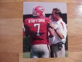 Picture: Mark Richt and Matthew Stafford Georgia Bulldogs 16 X 20 poster.