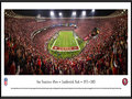 Picture: This panorama has been professionally framed to 13.75 X 40.25. It commemorates the San Francisco 49ers final touchdown at their very last regular season game against Atlanta, marking the end of Candlestick Park’s sporting history. Leaving the home crowd with a thrilling memory of the old stadium, in the final few minutes of the game the 49ers intercepted a pass deep in their own territory and returned it 89 yards for a touchdown, sealing the victory and clinching a playoff berth. The final score was San Francisco 34, Atlanta 24. The 49ers called Candlestick Park home from 1971-2013, recording a 225-121-2 combined record in the building. From the NFL Stadiums collection.