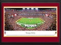 Picture: This 13.5 X 40 panorama has been professionally double matted in team colors and framed to 18 X 44. It captures the game-winning touchdown late in the fourth quarter as the Washington Redskins defeat their divisional rival, the New York Giants, on Monday Night Football at FedEx Field. The franchise, filled with rich history, talented alumni and strong traditions, celebrated its 80th anniversary in 2012. Since joining the NFL as the Boston Braves in 1932, the team won the NFL title in 1937 in its first season in Washington, and then added a second world championship in 1942. With multiple playoff appearances and three Super Bowl championships since the AFL-NFL merger, the Redskins are one of the NFL's most storied franchises. From the NFL Stadiums collection.