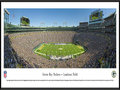 Picture: This panorama has been professionally framed to 13.75 X 40.25. It spotlights the exciting action of the Green Bay Packers winning on their home turf at Lambeau Field. Highlighting the completion of the third year of a five year renovation project, this expansion included a new sound system, a high definition Tundra Vision and a new entry gate. The completion of the South End Zone added approximately 7,600 seats for Packer fans, which brings seating capacity to the third-largest stadium in the National Football League. Lambeau Field is arguably the NFL’s most revered stadium. The renovations build on the history and tradition of Lambeau Field, and showcase the Green Bay Packers, whom have won more championships than any other team in NFL history. From the NFL Stadiums collection.