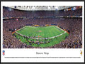 Picture: This panorama has been professionally framed to 13.75 X 40.25. It captures the Minnesota Vikings playing to more than 63,000 football fans at Mall of America Field in the Hubert H. Humphrey Metrodome. The Vikings' 34–3 divisional playoff victory over the Cowboys set a team record for the fewest points allowed in a playoff game and advanced the Vikings to the NFC Championship game. They were the NFC North Champions in both 2008 and 2009, and were undefeated in the Metrodome during the 2009 season. The Vikings first played at the Metropolitan Stadium from 1961 – 1981 and moved to the Hubert H. Humphrey Metrodome in 1982, where they play to one of the noisiest crowds in professional football. From the NFL Stadiums collection.