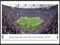 Picture: This panorama has been professionally framed to 13.75 X 40.25. It captures the final touchdown on Mall of America Field at the Hubert H. Humphrey Metrodome. Sunday, December 29, 2013 marked the end of an era and a fitting farewell to the stadium, as the Minnesota Vikings beat the Detroit Lions 14-13 in the final game of the season. The Metrodome was the ninth-oldest stadium in the NFL and will be replaced in the same location by a new Vikings Stadium in 2016. In the interim, the Vikings will play at the University of Minnesota during construction. The Minnesota Vikings called the Metrodome home from 1982-2013, with an all-time record in the facility of 168-92. From the NFL Stadiums collection.