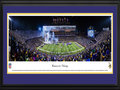 Picture: Minnesota Vikings Panoramic Picture - TCF Bank Stadium Panorama This 13.5 X 40 panorama of the Minnesota Vikings playing their final regular season game at TCF Bank Stadium on the campus of the University of Minnesota has been professionally double matted in team colors and framed to 18 X 44. The evening ended with a resounding victory for the Vikings and secured their spot in the 2015 season playoffs. They also earned the distinction of becoming one of only two teams in NFL history to have a winning season while playing at a temporary home. The Vikings shared the field with the Minnesota Gophers for two seasons, as the Vikings awaited completion of their new home, U.S. Bank Stadium. From the NFL Stadiums collection.