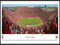 Picture: This panorama of the Kansas City Chiefs has been professionally framed to 13.75 X 40.25. It captures fan excitement at Arrowhead Stadium, as the Chiefs score a touchdown on their way to a victory over the Cleveland Browns. The Chiefs played their inaugural game at Arrowhead Stadium on August 12, 1972 and today Arrowhead has stood the test of time as one of the nation’s top venues for fans to experience the excitement of professional football. Founded in Dallas in 1960, the club relocated to Kansas City, Missouri, in 1963 and was renamed the Kansas City Chiefs. In 1969, the Chiefs became the only club in AFL history to win three AFL Championships. The Chiefs went on to victory in Super Bowl IV in January 1970. From the NFL Stadiums collection.