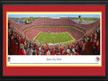 Picture: This 13.5 X 40 panorama of the Kansas City Chiefs has been professionally double matted in team colors and framed to 18 X 44. It captures fan excitement at Arrowhead Stadium, as the Chiefs score a touchdown on their way to a victory over the Cleveland Browns. The Chiefs played their inaugural game at Arrowhead Stadium on August 12, 1972 and today Arrowhead has stood the test of time as one of the nation’s top venues for fans to experience the excitement of professional football. Founded in Dallas in 1960, the club relocated to Kansas City, Missouri, in 1963 and was renamed the Kansas City Chiefs. In 1969, the Chiefs became the only club in AFL history to win three AFL Championships. The Chiefs went on to victory in Super Bowl IV in January 1970. From the NFL Stadiums collection.