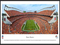 Picture: This panorama has been professionally framed to 13.75 X 40.25. It spotlights the excitement of the Denver Broncos kicking off another thrilling season of football at the venerable Sports Authority Field at Mile High Stadium. Known as the nation’s first truly regional sports franchise, the Broncos got their start as a charter member of the American Football League in 1960, and were the first major league team to call Denver their home. The long-standing relationship has produced a dedicated group of patrons. Known to all as “Broncomania”, the club’s loyal fan base has resulted in a record number of consecutive season sellouts and the highest local ratings for televised games of any NFL city in the country. From the NFL Stadiums collection.