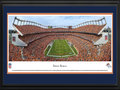 Picture: This 13.5 X 40 panorama has been professionally double matted in team colors and framed to 18 X 44. It spotlights the excitement of the Denver Broncos kicking off another thrilling season of football at the venerable Sports Authority Field at Mile High Stadium. Known as the nation’s first truly regional sports franchise, the Broncos got their start as a charter member of the American Football League in 1960, and were the first major league team to call Denver their home. The long-standing relationship has produced a dedicated group of patrons. Known to all as “Broncomania”, the club’s loyal fan base has resulted in a record number of consecutive season sellouts and the highest local ratings for televised games of any NFL city in the country. From the NFL Stadiums collection.