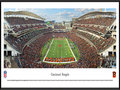 Picture: This panorama showcases a Cincinnati Bengals touchdown in front of their home crowd at Paul Brown Stadium and has been professionally framed to 13.75 X 40.25. The Cincinnati Bengals joined the American Football League as an expansion team in 1968. By 1970, under direction and guidance of legendary coach Paul Brown, the Bengals won the AFC Central Division to become the first expansion team to win a championship of any kind in just three years. In 1981, sporting a new look, the Cincinnati Bengals advanced to its first of two Super Bowl appearances. Paul Brown Stadium, home venue of the Cincinnati Bengals, is located in the heart of downtown Cincinnati, covers approximately 22 acres and seats 65,535 fans. From the NFL Stadiums collection.