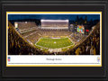 Picture: This 13.5 X 40 panorama features the Pittsburgh Steelers playing at Heinz Field and it has been professionally double matted in team colors and framed to 18 X 44. The fifth-oldest franchise in the NFL, the Pittsburgh club was founded in 1933, by Arthur Joseph Rooney, who laid the groundwork for a football dynasty. In 1940, the club’s name was changed to “Steelers” to represent the city’s dominant steel industry. The Steelers official Steelmark logo is based on the steel industry and features three diamond shapes, yellow for coal, orange for ore and blue for steel scrap. In 1978, the Steelers became the first NFL franchise to win three Super Bowls; in 1979, the first to win four; and in 2008, the first to win six. They are also the only NFL franchise to have won back-to-back Super Bowl’s twice. From the NFL Stadiums collection.