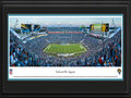 Picture: This 13.5 X 40 panorama has been professionally double matted in team colors and framed to 18 X 44. It captures a Florida football showdown between the Jacksonville Jaguars and the Miami Dolphins. The Jaguars entered the NFL in 1995 as the first expansion team in almost 20 years. The team played its first regular season game on September 3, 1995, showcasing many of the players who would go on to lead Jacksonville to excellence over the next several years. In the franchise’s third season, the Jaguars went on to top the AFC division with an 11-5 record, and won their first AFC Championship title in 1998, making them the first NFL expansion team to make the playoffs three times in its first four seasons of play. From the NFL Stadiums collection.