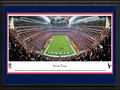 Picture: This 13.5 X 40 panorama of Reliant Stadium has been professionally double matted in team colors and framed to 18 X 44. It captures a pivotal moment for the Houston Texans during their 19-13 win over the Cincinnati Bengals in the AFC Wild Card round of the NFL playoffs. When the Houston Oilers departed the city after the 1996 season, many fans thought the NFL would never return. But in 1999, the NFL awarded Houston the 32nd franchise. The Texans began play on September 8, 2002, at Reliant Stadium, the first retractable roof stadium in the NFL. It was a magical night for the Texans as they beat the Dallas Cowboys 19-10. Fast-forward 10+ years and Texans' fans continue to pack Reliant Stadium, week after week, year after year. From the NFL Stadiums collection.