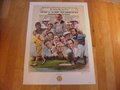 Picture: Extremely rare and hard to find "First 80 Years-The Multiple Winners" limited edition Artist Proof print by Hoeun Chung and Douglas London celebrating the 16 multiple winners of the PGA in the association's first 80 years from 1916-1996. The print is hand-signed by the late Hoeun Chung and is numbered 18 out of only 50 Artist Proofs. The print is on 100% Rag Neutral pH Art Stock and measures 23 1/8 X 32 5/8 with an image area of 20 X 27. It comes with the original 24 1/4 X 33 1/4 folder with awesome information on the inside cover including the names of the multiple winners of the event through 1996. Those on the print include five-time winners Walter Hagen and Jack Nicklaus and three-time winners Gene Sarazen and Sam Snead. Others on the print also include two-time winners Jim Barnes, Leo Diegel, Paul Runyan, Denny Shute, Byron Nelson, Ben Hogan, Gary Player, Dave Stockton, Raymond Floyd, Lee Trevino, Larry Nelson and Nick Price. The print has a newspaper headline from "The Dallas Morning News" that proclaims "Hagen Wins Wanamaker Trophy for 5th Time." Of course this also comes with a Certificate of Authenticity. The only print ever actually licensed by the Professionally Golfers Association of America and as such it comes with the gold embossed seal of the PGA embedded on the print. We only have one left of this rare and impossible to find collectible! Please check out all three pictures we have taken of this rare piece of sports memorabilia.