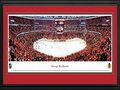 Picture: This 13.5 X 40 panorama has been professionally double matted in team colors and framed to 18 X 44. It features the Chicago Blackhawks skating in front of a capacity crowd at the United Center in Chicago, Illinois. An Original Six franchise, the Blackhawks joined the National Hockey League in 1926 and captured a number of Stanley Cup Championships including the 2010 league title. Entering the 2011-12 season, the Blackhawks earned a playoff berth for three consecutive years, notching 3 of its top 10 regular season point totals in franchise history along the way. The Blackhawks played to capacity crowds and led the league in attendance for the 2010-11 season.