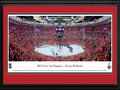 Picture: This 13.5 X 40 panorama has been professionally double matted in team colors and framed to 18 X 44. It spotlights the Chicago Blackhawks 2-0 victory over the Tampa Bay Lightning in Game 6 of the 2015 National Hockey League Stanley Cup Final on June 15, 2015. The Blackhawks drew on the depth of their experience and talent, winning their third title in six years in Game 6. One of the closest Final series ever played, it was only the second Stanley Cup Final to have each of the first five games decided by one goal and the only one without a single lead of more than a goal through the first five games. The Blackhawks relished the opportunity to clinch the Cup in front of their fans and, for the first time in 77 years, win the Stanley Cup on home ice.