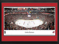 Picture: This 13.5 X 40 panorama has been professionally double matted in team colors and framed to 18 X 44. It spotlights the Carolina Hurricanes playing at the PNC Arena in Raleigh, North Carolina. The franchise originally joined the National Hockey League in 1979, and the Hurricanes were established in 1997, after relocating from Hartford, Connecticut, to North Carolina. Since arriving in North Carolina, the Hurricanes have captured numerous division titles and Eastern Conference championships and, in 2006, they brought North Carolina its first major professional sports championship, capturing the coveted Stanley Cup. The Hurricanes also hosted the NHL All-Star Game in January 2011, with an estimated 138,000 fans taking part in the weekend's festivities.