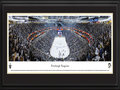 Picture: This 13.5 X 40 panorama of the Pittsburgh Penguins playing Game 5 of the Eastern Conference Semifinal series at CONSOL Energy Center has been professionally double matted in team colors and framed to 18 X 44. It spotlights a spectacular victory for the Penguins, as they beat the Ottawa Senators 6-2. This game gave the Penguins their fourth win in the series, clinching a berth in the Eastern Conference Final for the first time since the team hoisted the Stanley Cup in 2009. This series also marks the fourth time in seven seasons the Senators and the Penguins have met in the playoffs. The Pittsburgh Penguins were established in 1967 as one of the first expansion teams during the National Hockey League and its original expansion from six to twelve teams.
