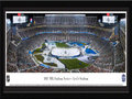 Picture: This 13.5 X 40 panorama of the 2015 Coors Light National Hockey League Stadium Series game at Levi’s Stadium has been professionally double matted and framed to 18 X 44. It features the San Jose Sharks playing host to the Los Angeles Kings, in a regular-season NHL game. This intense NorCal vs SoCal rivalry was moved outside for the first professional hockey game ever played outdoors in Northern California. The Sharks squared off against the defending Stanley Cup Champion Kings, resulting in a final score of Los Angeles 2, San Jose 1. The NHL Stadium Series is hosted at stadiums around the country and celebrates the history and tradition of outdoor hockey.