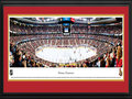 Picture: This 13.5 X 40 panorama captures the action of the Ottawa Senators as they move the puck down the ice at Scotiabank Place and has been professionally double matted in team colors and framed to 18 X 44.. After a 58 year absence the National Hockey Leagaue returned to Ottawa and the Senators were established in 1991 as an expansion team. The Senators were so named because Ottawa is the capital of Canada and the Canadian Senate. In 2006-07, the Senators went to the Stanley Cup Final and the city of Ottawa was swept up in excitement with decorated homes, cars and businesses. The Senators play their home games in a multi-purpose arena, which seats 19,153 fans and is located in Kanata, a suburb of Ottawa, Ontario.