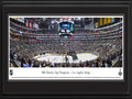 Picture: This 13.5 X 40 panorama has been professionally double matted in Los Angeles Kings colors and framed to 18 X 44. It spotlights the Los Angeles Kings as they claim the 2014 Stanley Cup in Game 5, with an exciting 3-2 victory over the New York Rangers. The Kings arrived at the 2014 Stanley Cup Final after surviving the Western Conference gauntlet and beating three of the top seven teams in the National Hockey League. Making their first appearance in the Final in 1993, they are taking home their second Stanley Cup Championship in three seasons. On June 1, 2014, the Kings became the first NHL team to ever reach the Stanley Cup Final having played three consecutive seven-game series. They are also the first in Playoff history to win three straight games, in which they trailed by more than one goal.