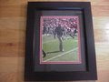 Picture: 2016 Kirby Smart Georgia Bulldogs original 8 X 10 photo professionally double matted in team colors to 11 X 14 and framed in very nice black wood to 14.5 X 17.5.