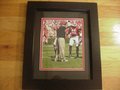 Picture: 2016 Kirby Smart Georgia Bulldogs original 8 X 10 photo professionally double matted in team colors to 11 X 14 and framed in very nice black wood to 14.5 X 17.5.