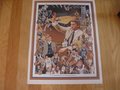 Picture: Duke Blue Devils vintage basketball history print from 1989 by Paul Miller includes 61 images. You will receive a ledger that identifies every image on the print including Mike Krzyzewski, Cameron Inddor Stadium, Duke Chapel, Bill Foster, Vic Dubas, E.M. Cameron, Jay Bilas, Johnny Dawkins, Tommy Amaker, Danny Ferry, Billy King, David Henderson, Mark Alarie, Chip Engelland, Vince Taylor, Gene Banks, Kenny Dennard, Mike Gminski, Tate Armstrong, Jim Spanarkel, Gary Melchioni, Dr. Frank Bassett, Jeff Mullins, Jack Marin, Randy Denton, Art Heyman, Dick Groat, the first team in 1906 and many others. The image area is perfect, but there is some discolor on white border. We only have two left.