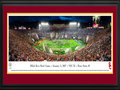 Picture: Ready to ship now! This 13.5 X 40 panorama has been professionally double matted and custom framed to 18 X 44. It spotlights the culmination of an exciting day of football as the USC Trojans celebrated victory over the Penn State Nittany Lions at the 103rd edition of the legendary Rose Bowl Game in Pasadena, California. USC's motivation entering the game was high, having achieved the best regular-season record in the Pac-12, and completing the season with nine straight wins; a feat few teams can say they have accomplished. First played in 1902 and celebrating over a century in the making, the Rose Bowl Game is aptly nicknamed “The Granddaddy of Them All", as the oldest bowl game in college football.