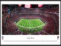 Picture: This is an officially licensed panoramic professionally framed of the Atlanta Falcons defeating the Green Bay Packers in the first ever regular season game at Mercedes-Benz Stadium. Ready to ship now! Located in downtown Atlanta, the stadium’s design was inspired by the Roman Pantheon with a retractable roof in the shape of an oculus. Floor to ceiling windows on the northeast side of the building provide an impressive view of Atlanta’s downtown skyline. The inside of the stadium also includes over 2,400 HD TV screens, a 101-foot-tall mega column display and a one-of-a-kind halo video board standing 58 feet tall and 1,100 linear feet in circumference showcasing a 360-degree view and ranking as the largest NFL video board.