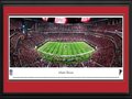 Picture: This 13.5 X 40 officially licensed panorama has been professionally double matted in team colors and framed to 18 X 44. This is ready to ship now! It captures the Atlanta Falcons and Green Bay Packers in the first regular season game at the new Mercedes-Benz Stadium. Located in downtown Atlanta, the stadium’s design was inspired by the Roman Pantheon with a retractable roof in the shape of an oculus. Floor to ceiling windows on the northeast side of the building provide an impressive view of Atlanta’s downtown skyline. The inside of the stadium also includes over 2,400 HD TV screens, a 101-foot-tall mega column display and a one-of-a-kind halo video board standing 58 feet tall and 1,100 linear feet in circumference showcasing a 360-degree view and ranking as the largest NFL video board.